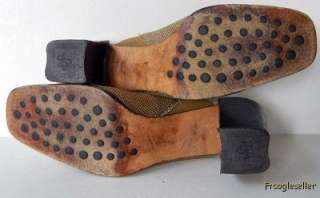 Donald J Pliner womens heels mules shoes 7.5 N tan fab  
