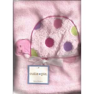  Cutie Pie Soft Baby Blanket: Pink Turtle: Baby