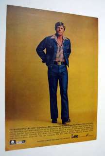LEE real Western Denim Riders jacket jeans 1977 Ad  