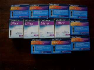 600 One Touch Ultra Diabetic Test Strips expire 2013  