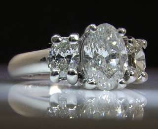 White Gold 1.68ctw Diamond Anniversary Engagement Ring  
