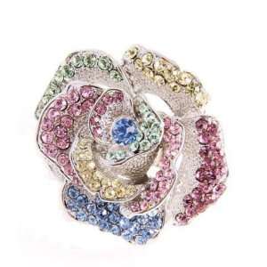  Flower Adjustable Ring Jewelry