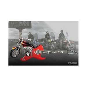  Limited Print Motorcycle / Guitar Poster