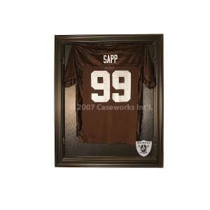  Oakland Raiders Cabinet Style Jersey Display   Black 