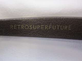 RetroSuperFuture Flat Top Brown Leather NIB $350  