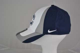 NIKE UCONN Football Fitted Cap Hat with C Football Huskies Size MD 