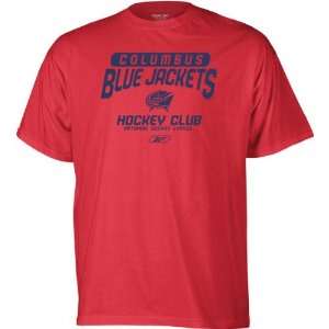  Columbus Blue Jackets  Red  Hockey Club T Shirt Sports 