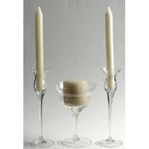  Waterford Yours Truly Unity Candle Set (Set of 3), Crystal 