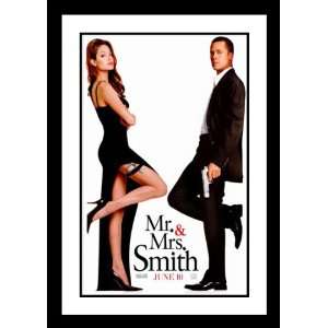  Mr. And Mrs. Smith Framed and Double Matted 20x26 Movie 