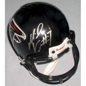  Michael Vick Autographed Falcons Mini  Helmet: Sports 