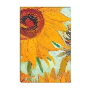 Twelve Sunflowers (detail) by Vincent Van Gogh Canvas Painting 