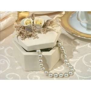  Baby Keepsake: Hexagon shape porcelain Jewelry box with 