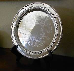 International Silver Company Party Tray Silver Plated 12 1/2 Meriden 