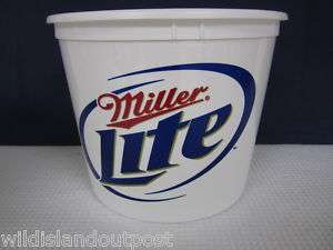 NEW* 4 Miller Lite Plastic Beer Buckets  