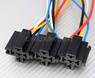 SET OF 5 12v 5pin 20/30 amp On/Off Relays (automotive)  