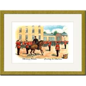  Gold Framed/Matted Print 17x23, Morning Parade Covering 