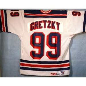 Signed Wayne Gretzky Jersey   Rangers   Autographed NHL Jerseys 