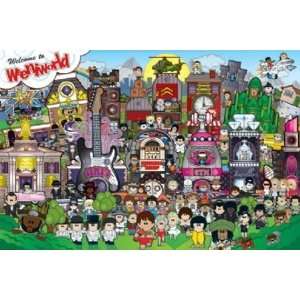 Weenicons Ween World Cartoon Humour Poster 24 x 36 inches  