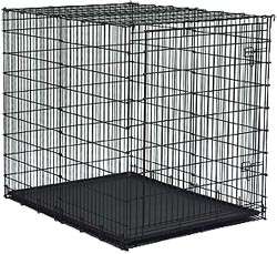 MIDWEST 54 INCH GIANT BREED DOG CRATE CAGE W/ PAN 1154U  