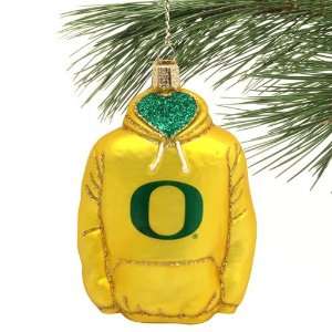  NCAA Oregon Ducks Glass Hoody Ornament: Home & Kitchen