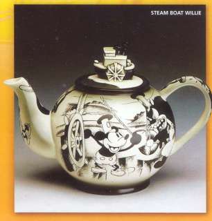 Disney Steamboat Willie Mickey Teapot rare  