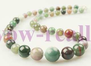 BEAUTIFUL MIX COLORS AGATE BEADED NECKLACE  