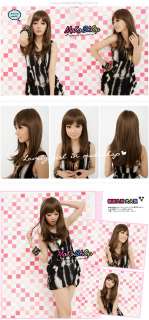 Moko Japan Cosplay Jolin Style Bang Brown Straight Wig  