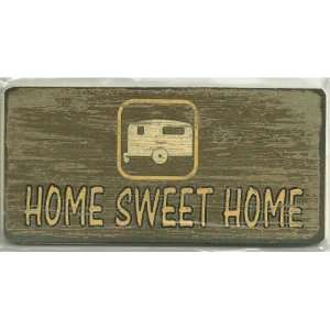  Aged Magnetic Wood Sign Saying, HOME SWEET HOME Magnetic 
