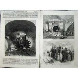   1871 Mont Cenis Train Railway Tunnel Modane Fine Art