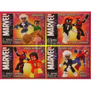  Marvel MiniMates Series 10 All 4 2 Packs: Toys & Games