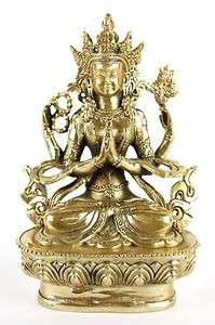 BRONZE TARA STATUE Goddess Buddhist Meditation Deity 6  