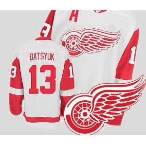  Red Wings Authentic NHL Jerseys Pavel Datsyuk AWAY White Hockey 