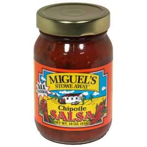 Miguels, Salsa Chipotle, 16 Ounce (12 Pack)  Grocery 
