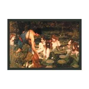 Hylas and the Nymphs 20x30 poster 
