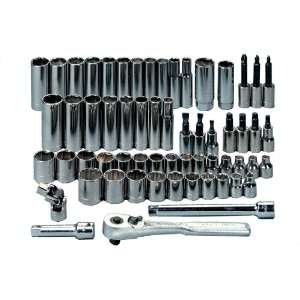   43143 Standard and Metric 3/8 Inch Drive Socket Wrench Set, 60 Piece