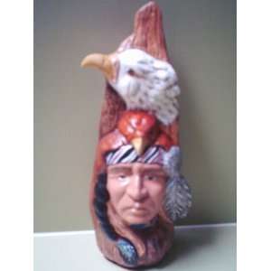  Ceramic Indian with Eagle/hawk Headress