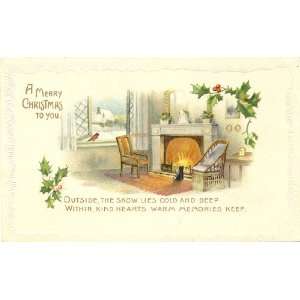  Vintage Holiday Postcard   A Merry Christmas to You 