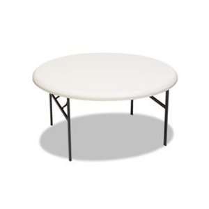   Resin Folding Table, 60 dia x 29h, Plat 