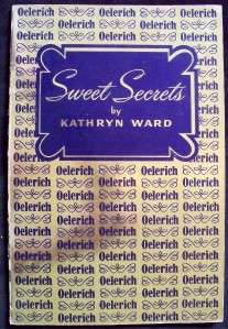 Vintage Oelerich Sweet Secrets Old Manse Syrup Cookbook  