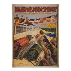  Indianapolis Motor Speedway (18 x 24) Poster Print
