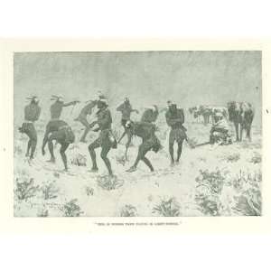   Frederic Remington Print Indians Dancing In Desert 