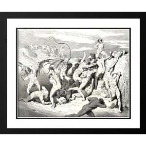  Dore, Gustave 23x20 Framed and Double Matted The Inferno, Canto 