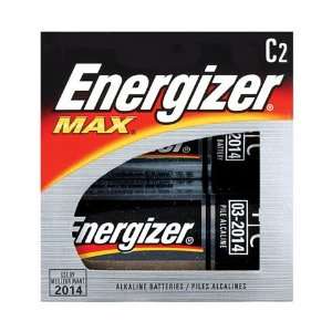    Energizer Battery C   2 pack Alkaline Max Power Electronics