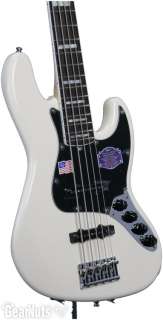   Deluxe Jazz Bass V   Olympic White (Am Dlx JBass V, R, Oly Wht)  