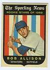 1959 Topps #116 Bob ALLISON (Senators Rookie Star) EX/M