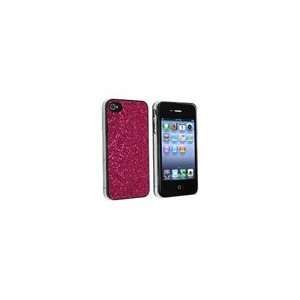  Apple iPhone 4S Hotpink Bling Rubber Hard Skin Cover Case 