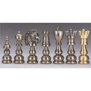 Large Persian Brass Chess Set Toys & Games