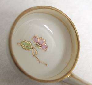 NIPPON   Lotus Blossom   Handpainted Ladle   Gold Trim  