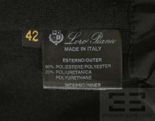 Loro Piana Grey Zip Front Hooded Drawstring Jacket Size 42  