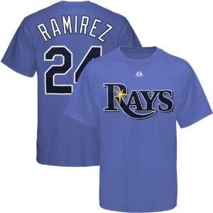  Majestic Tampa Bay Rays #24 Manny Ramirez Light Blue 